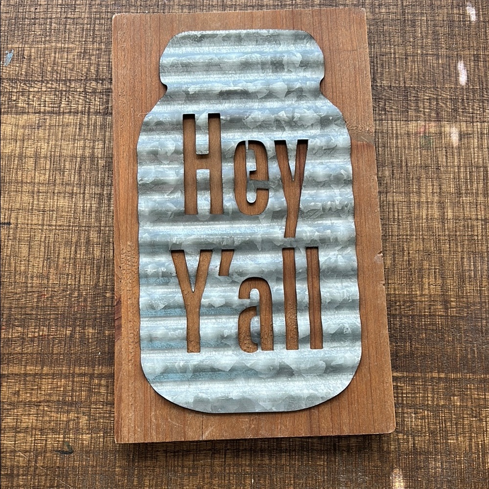 Rustic Metal and Wood Wall Art